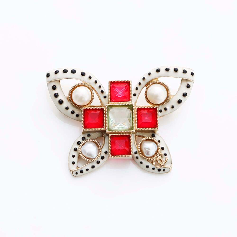CHANEL Authentic Red Brooch - Picture 1 of 8